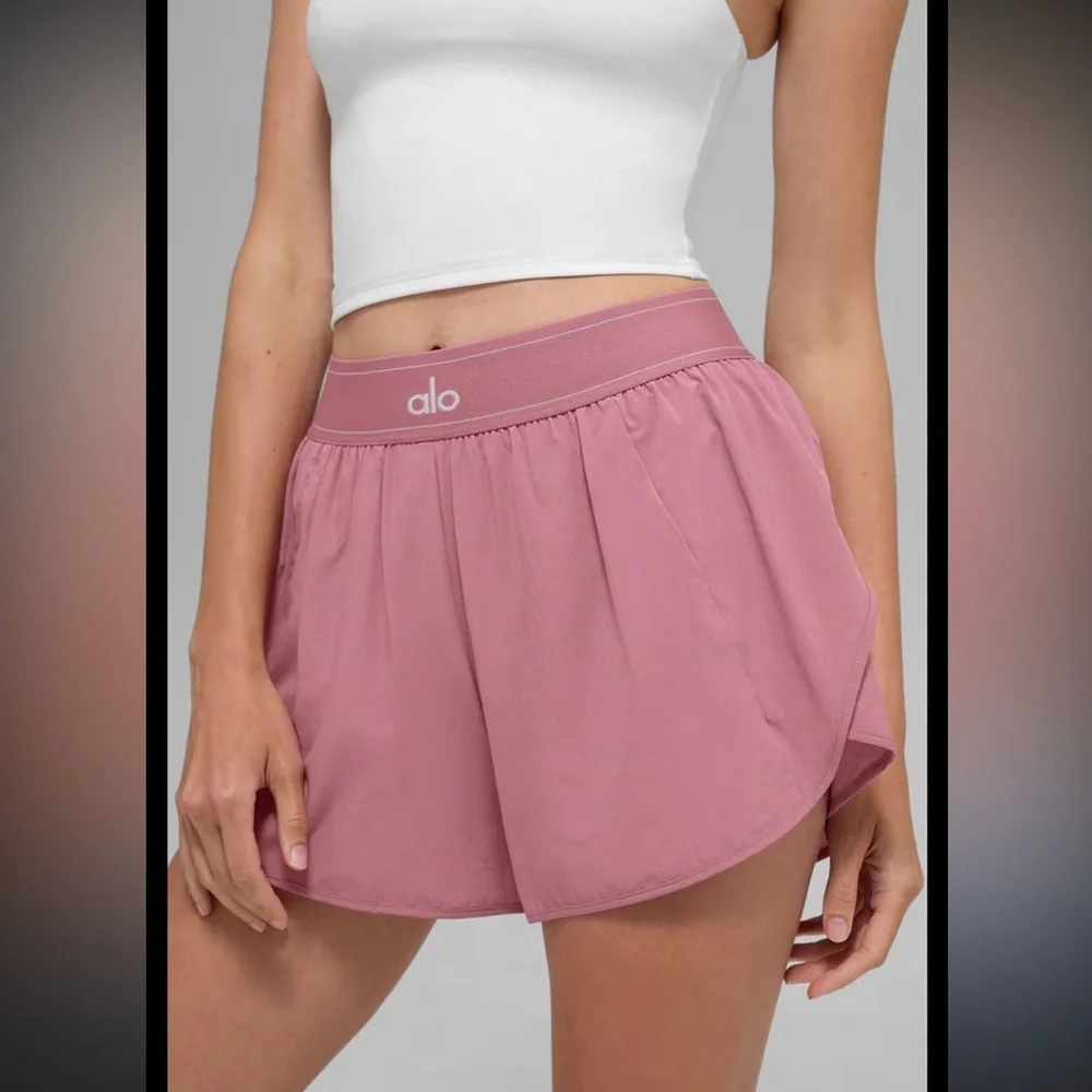 Alo Match Point Short - Pink Wild Rose